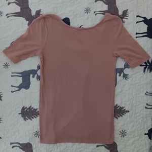 Madewell blush pink top